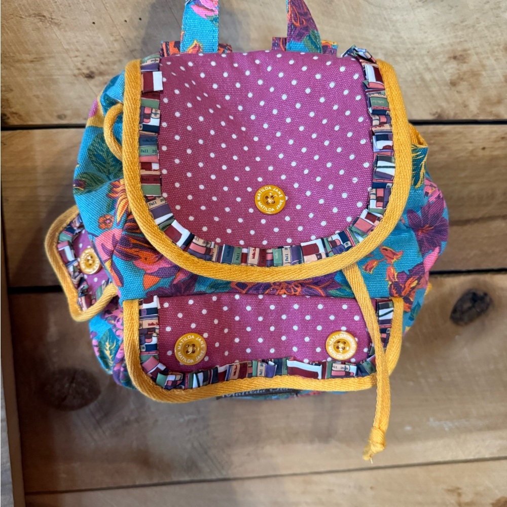 Matilda Jane Polka Dot and Floral Kids Backpack